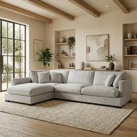 Karma 3 Seater Goose Feather Sofa with Chaise