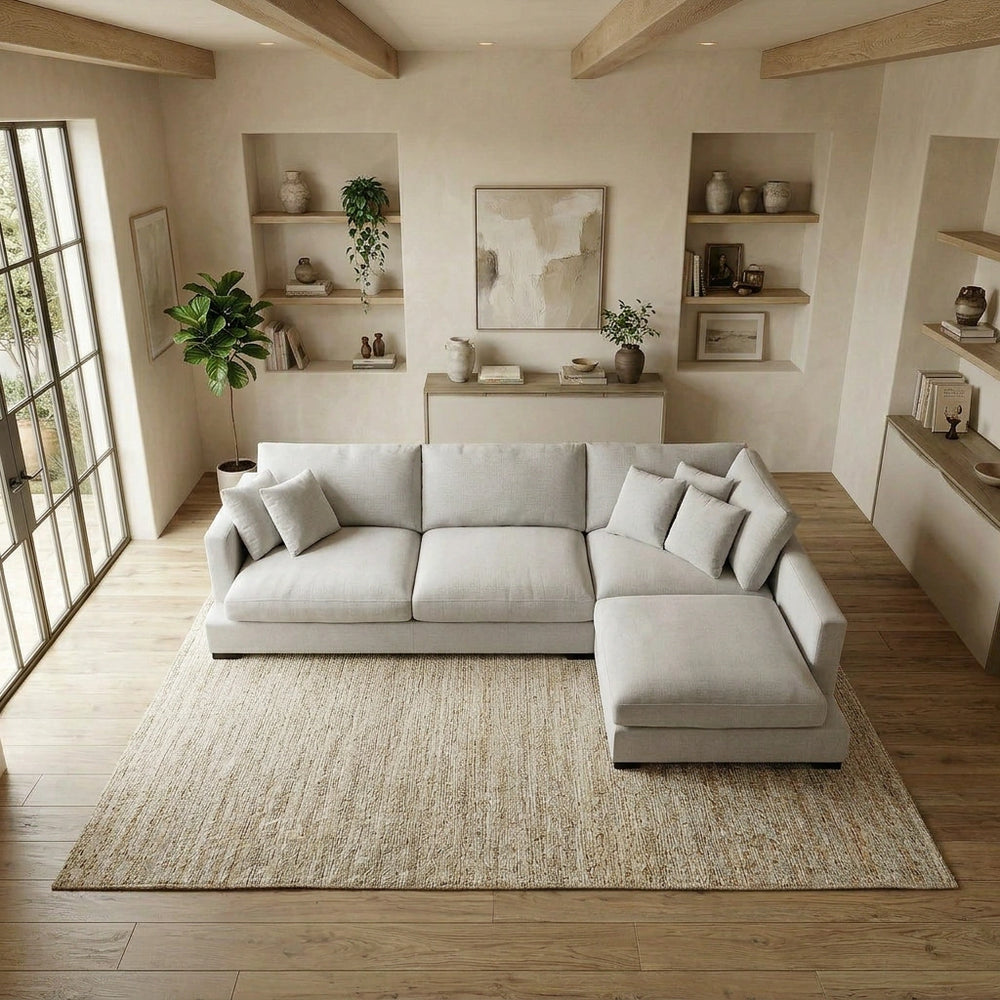 Karma 3 Seater Goose Feather Sofa with Chaise