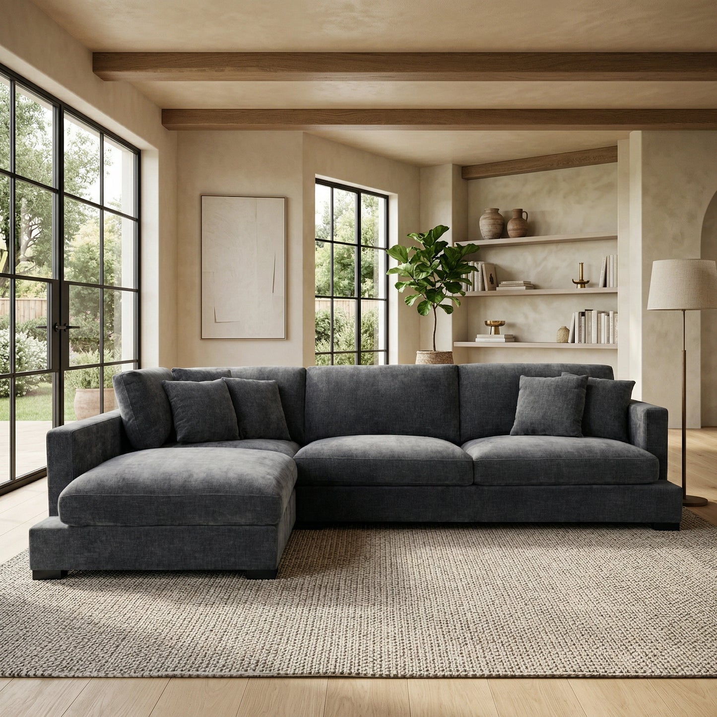 Karma 3 Seater Goose Feather Sofa with Chaise