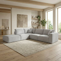 Kelly 4 Seater Modular Corner Lounge Suite with Ottoman