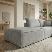 Kelly 4 Seater Modular Corner Lounge Suite with Ottoman
