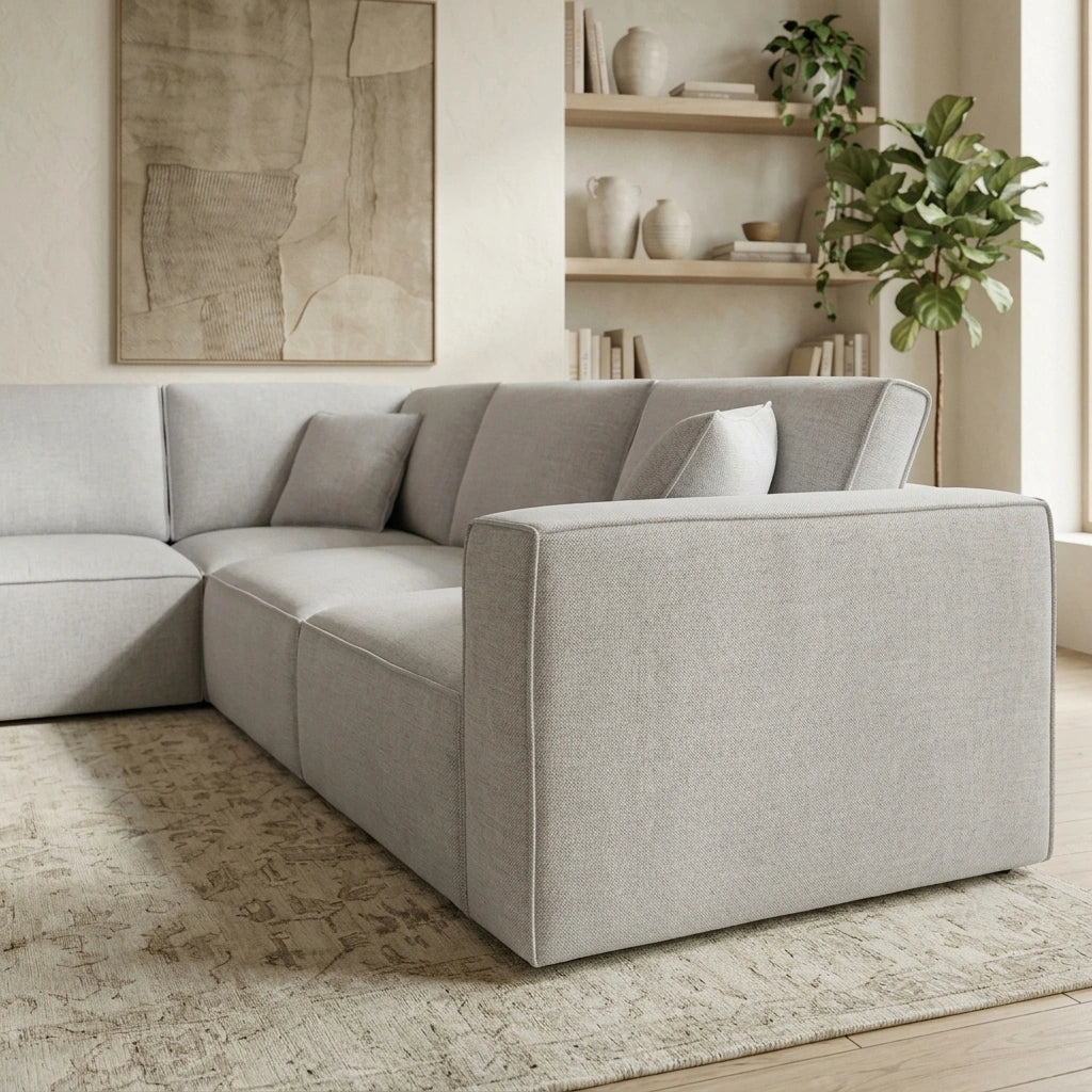 Kelly 4 Seater Modular Corner Lounge Suite with Ottoman
