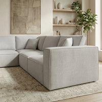 Kelly 4 Seater Modular Corner Lounge Suite with Ottoman