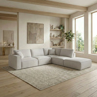 Kelly 4 Seater Modular Corner Lounge Suite with Ottoman