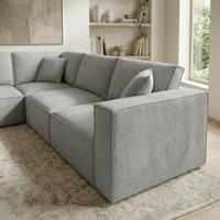Kelly 4 Seater Modular Corner Lounge Suite with Ottoman