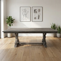 Lockwood Pedestal Leg Provincial Style Dining Table
