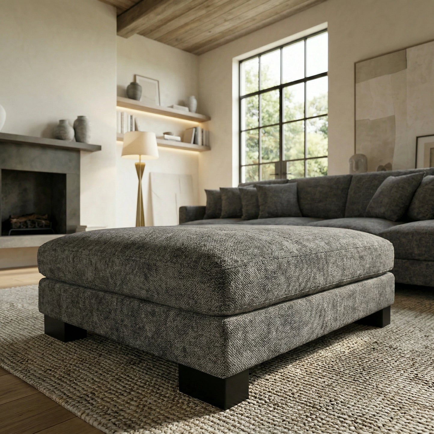 Manhattan 4 Seater Massive Lounge Suite with Ottoman