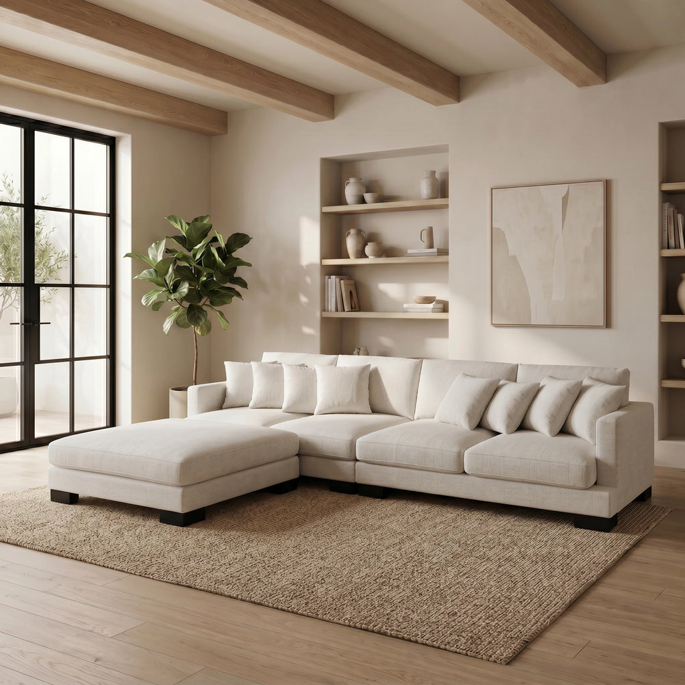 Manhattan 4 Seater Massive Lounge Suite with Ottoman