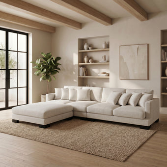 compare product Manhattan 4 Seater Massive Lounge Suite with Ottoman
