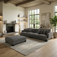 Manhattan 4 Seater Massive Lounge Suite with Ottoman