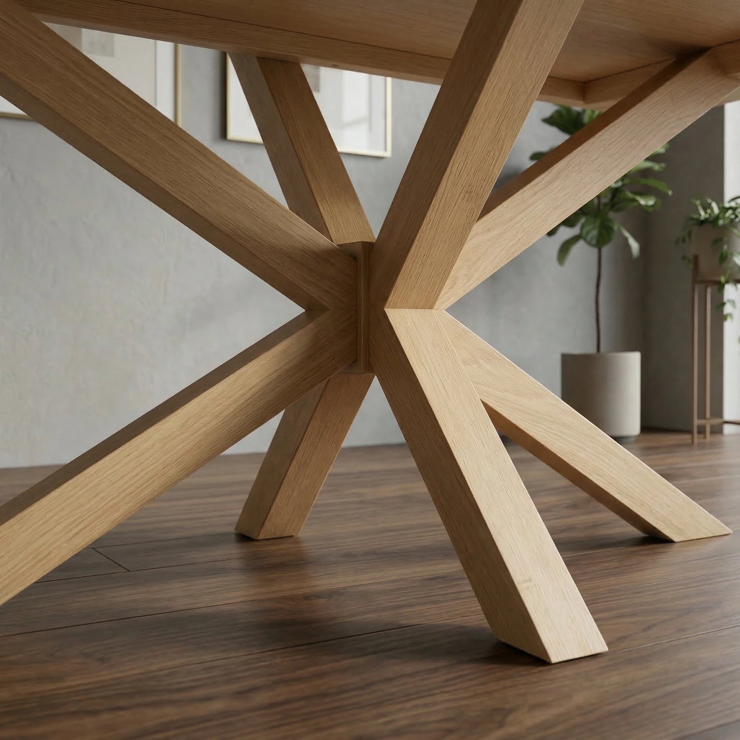 Maya American Oak Dining Table
