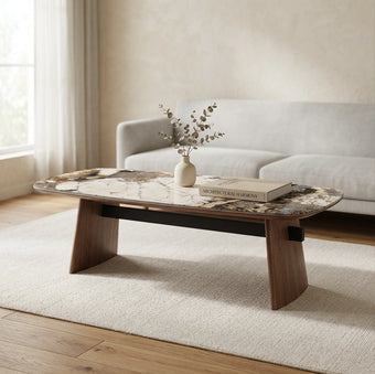 compare product Moriko Patterned Ceramic Top Coffee Table