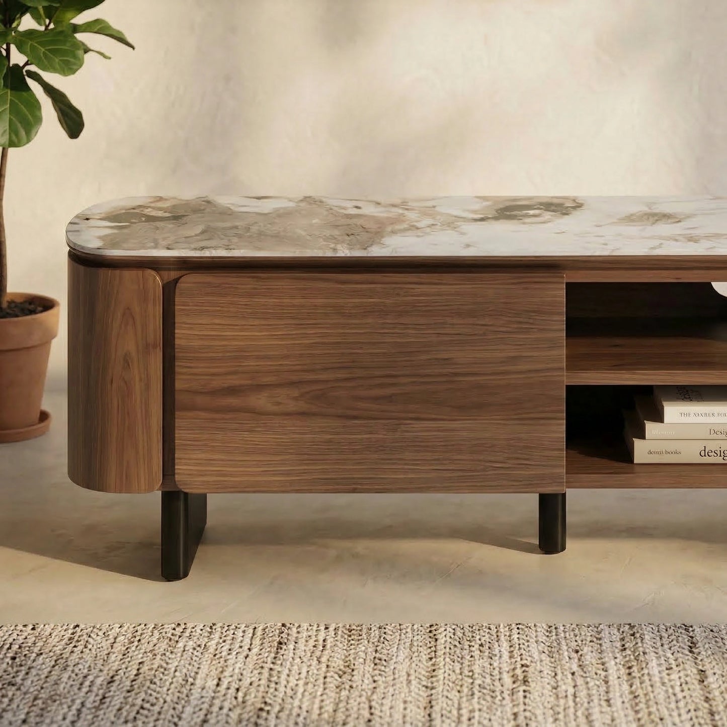 Moriko Patterned Ceramic Tv Unit