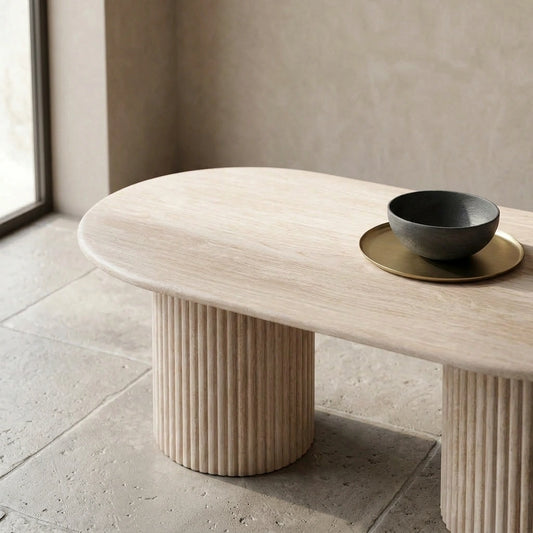 Pompei Travertine Coffee Table