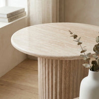 Pompei Travertine Lamp Table