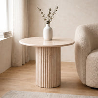 Pompei Travertine Lamp Table