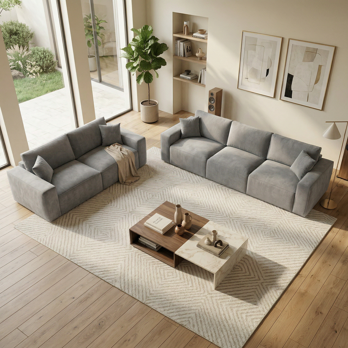 Riva 3+2 Seater Goose Feather Lounge Suite