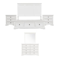 Sala 8 Drawers Timber Dresser with Mirror White