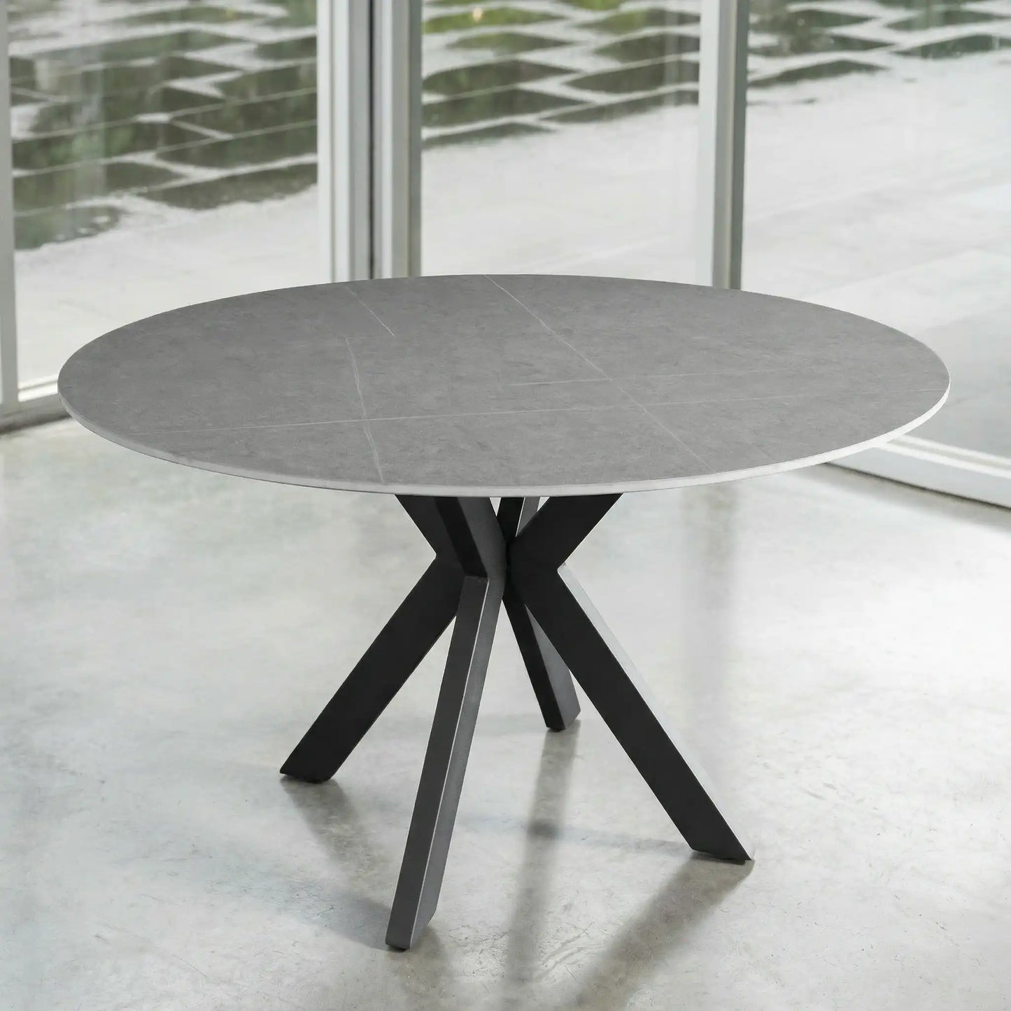 Venice Ceramic Round Dining Table