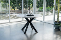 Venice Ceramic Round Dining Table