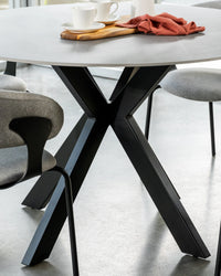 Venice Ceramic Round Dining Table