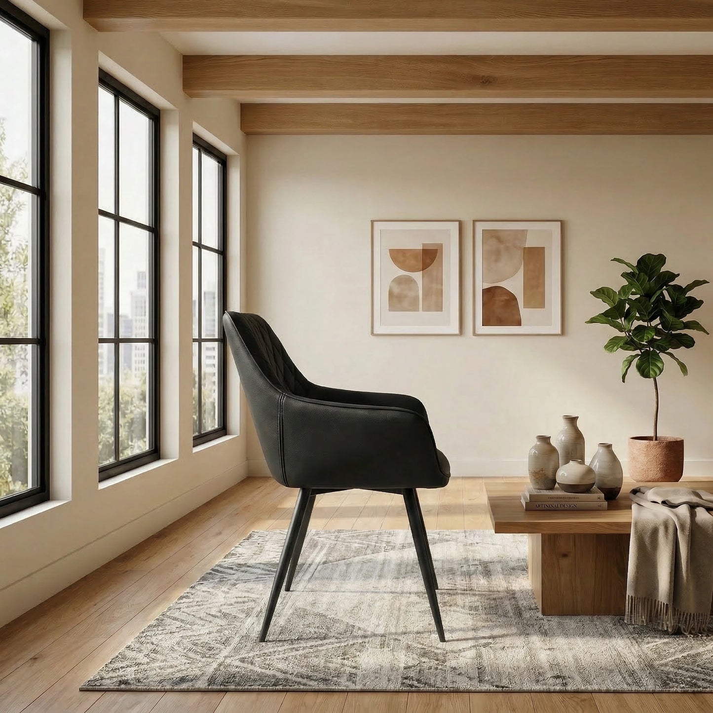 Zeus Leather Dining Chair
