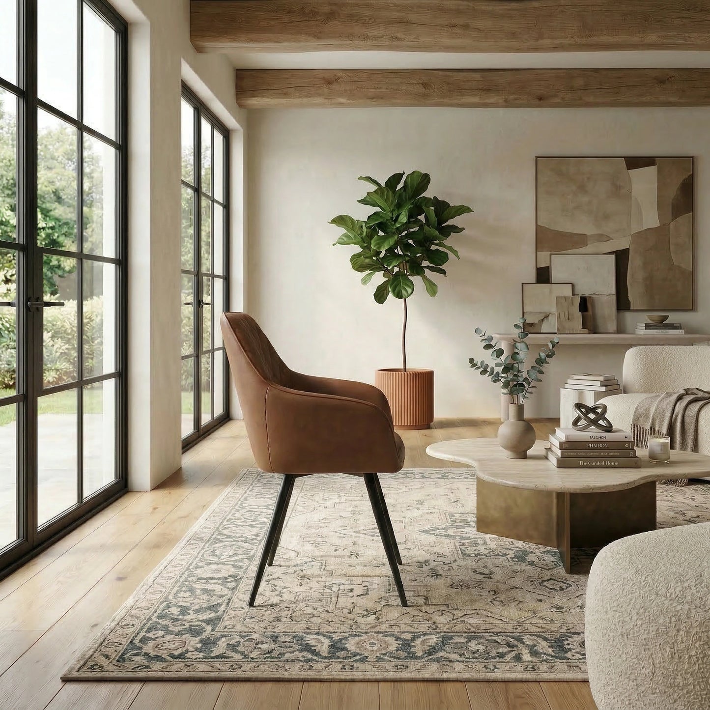 Zeus Leather Dining Chair