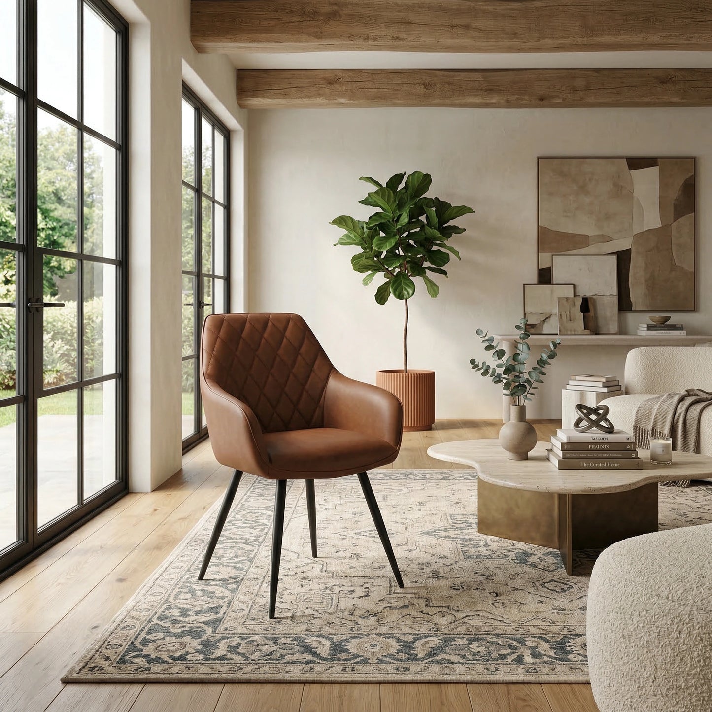Zeus Leather Dining Chair