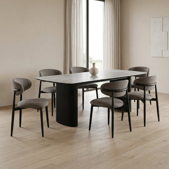 compare product Aden 7 Piece Ceramic Dining Suite