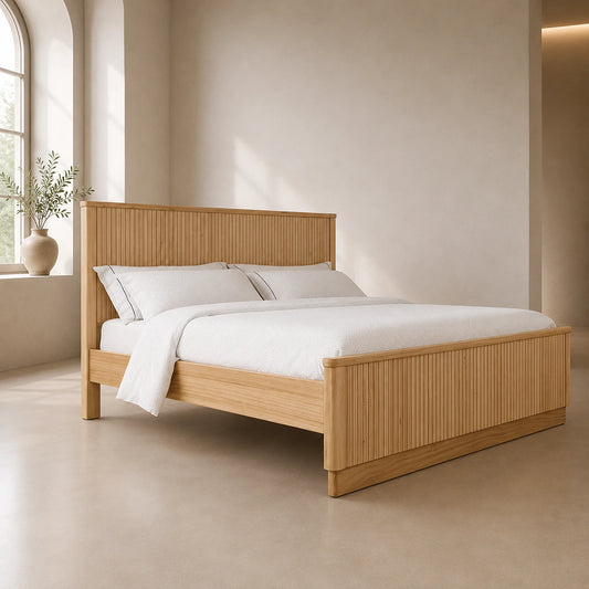 Adsila Messmate Timber Bed Frame - QUEEN