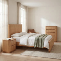 Adsila Messmate Timber Bed Frame Natural