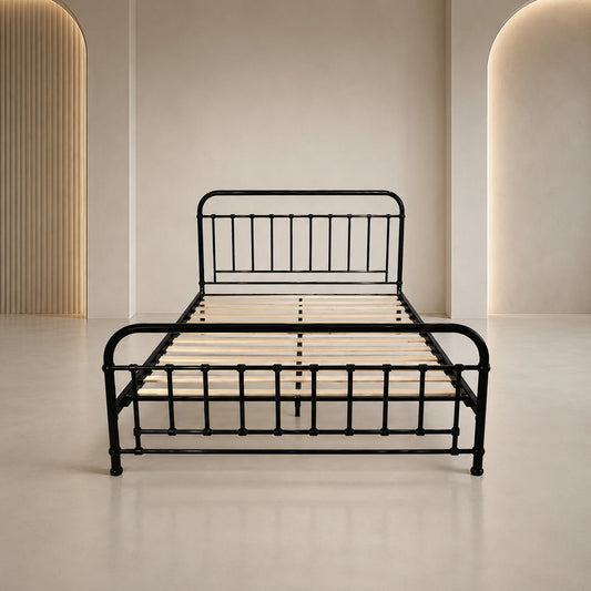 Akira Black Metal Bed Frame