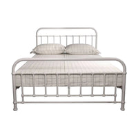 Akira Metal Bed Frame White