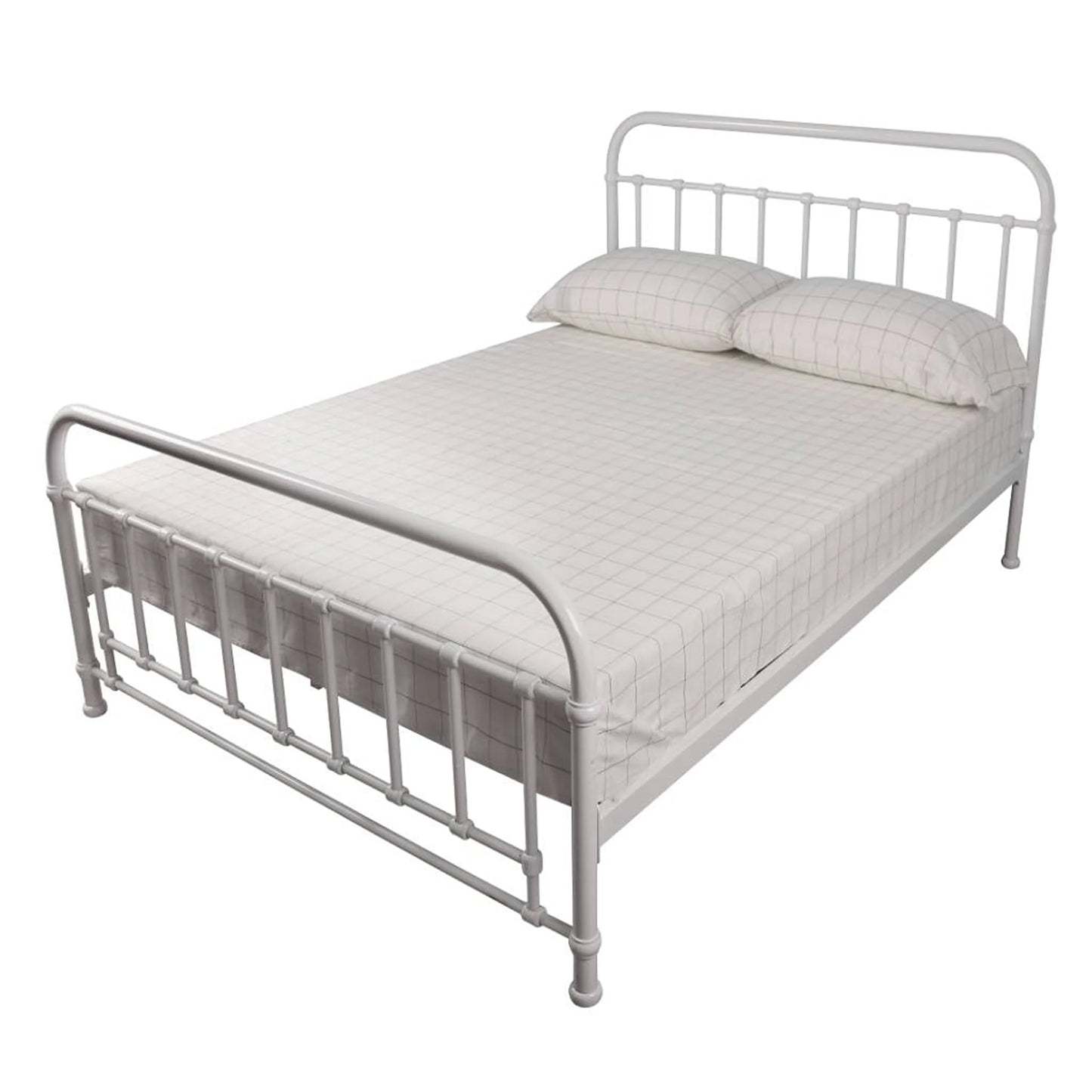 Akira Metal Bed Frame White