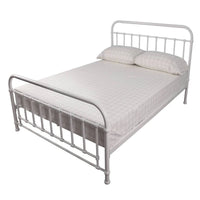 Akira Metal Bed Frame White