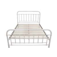 Akira Metal Bed Frame White