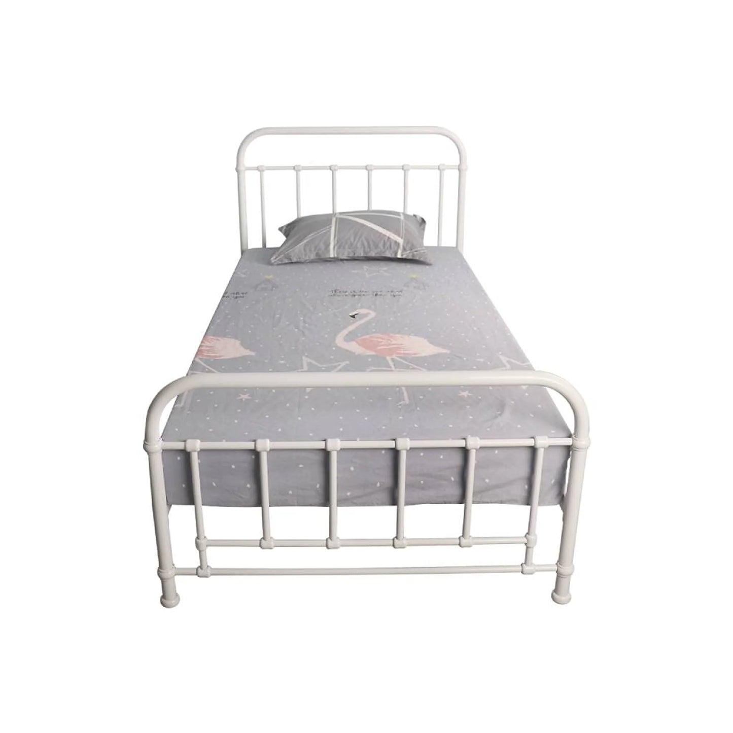 Akira Metal Bed Frame White