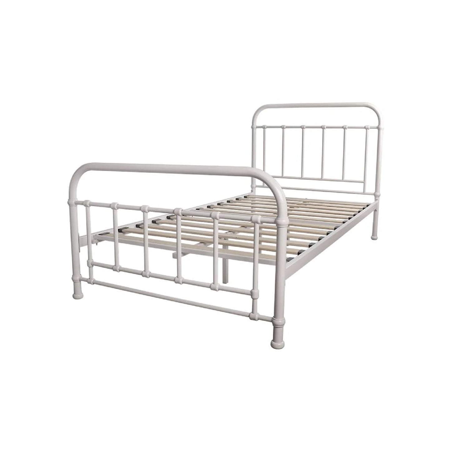 Akira Metal Bed Frame White