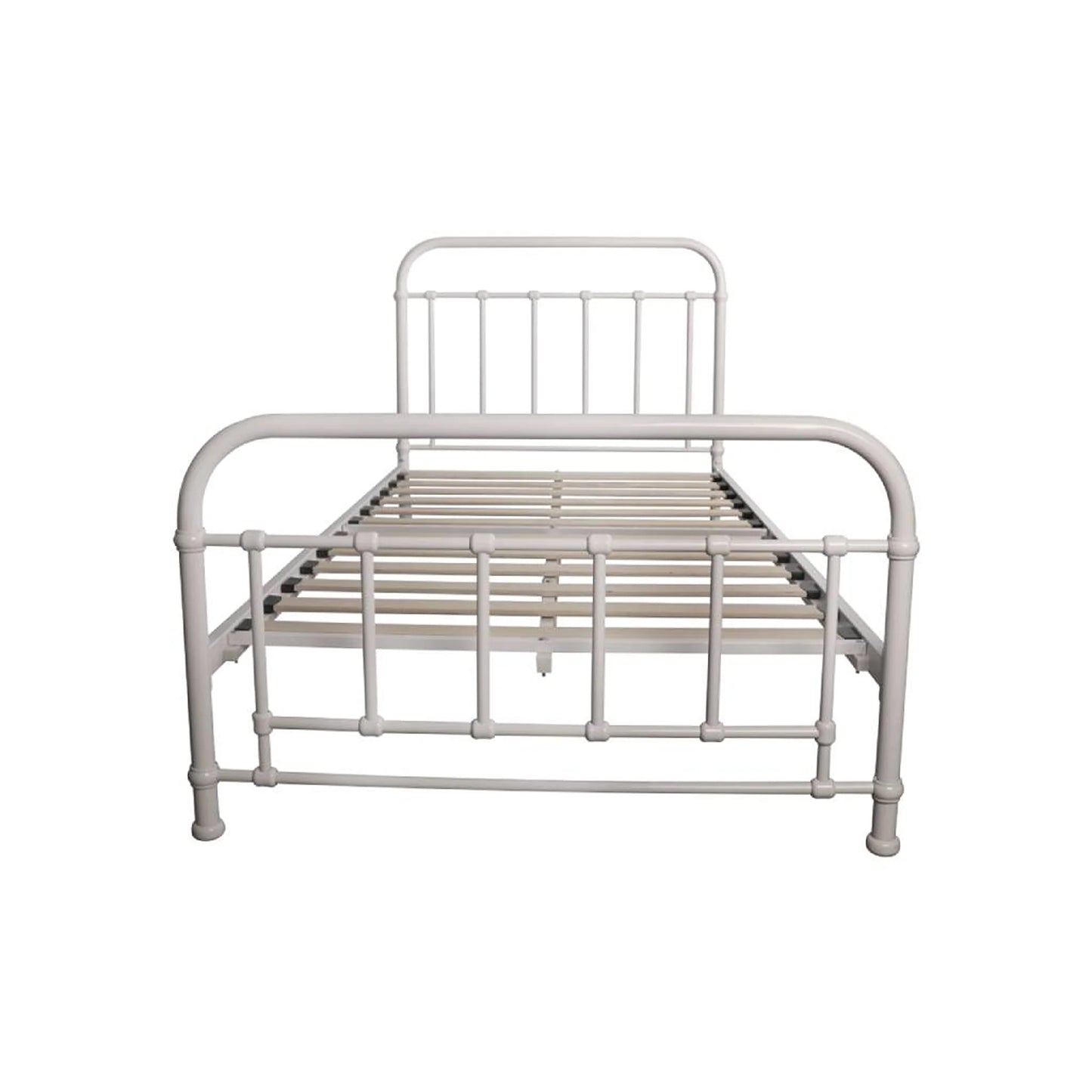 Akira Metal Bed Frame White