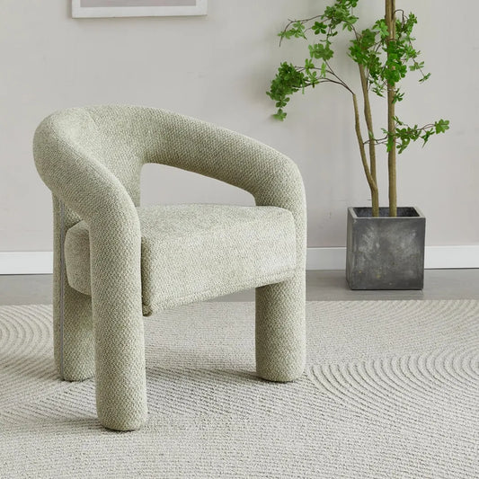 Alba Chenille Dining Chair in Mint