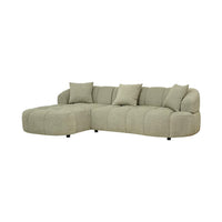 Alberta 3 Seater Chaise Lounge Suite - Pistachio