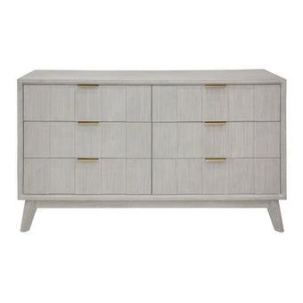 compare product Alena 6 Drawers Timber Dresser White