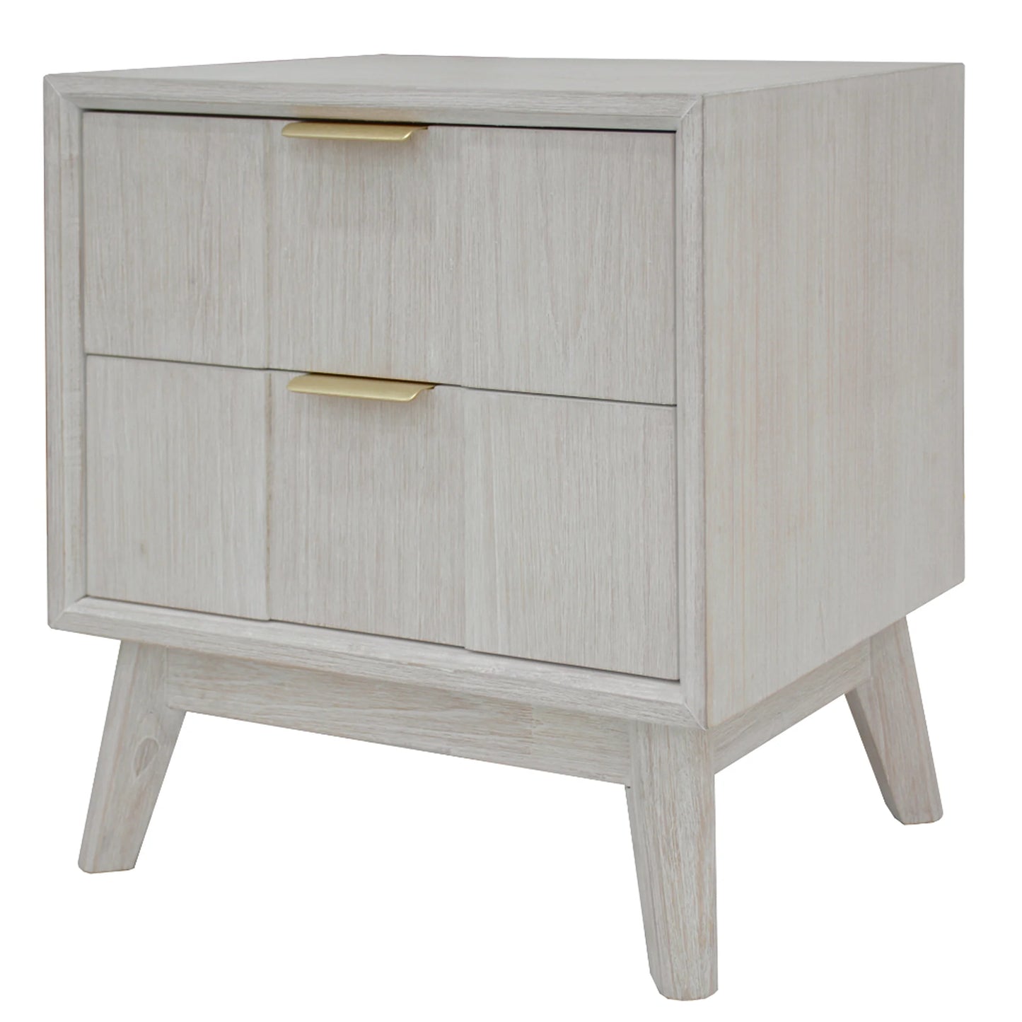 Alena 2 Drawer Timber Bedside Table