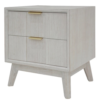 compare product Alena 2 Drawer Timber Bedside Table