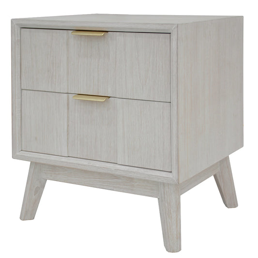 Alena 2 Drawer Timber Bedside Table