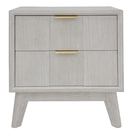 Alena 2 Drawer Timber Bedside Table