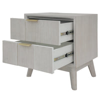 Alena 2 Drawer Timber Bedside Table