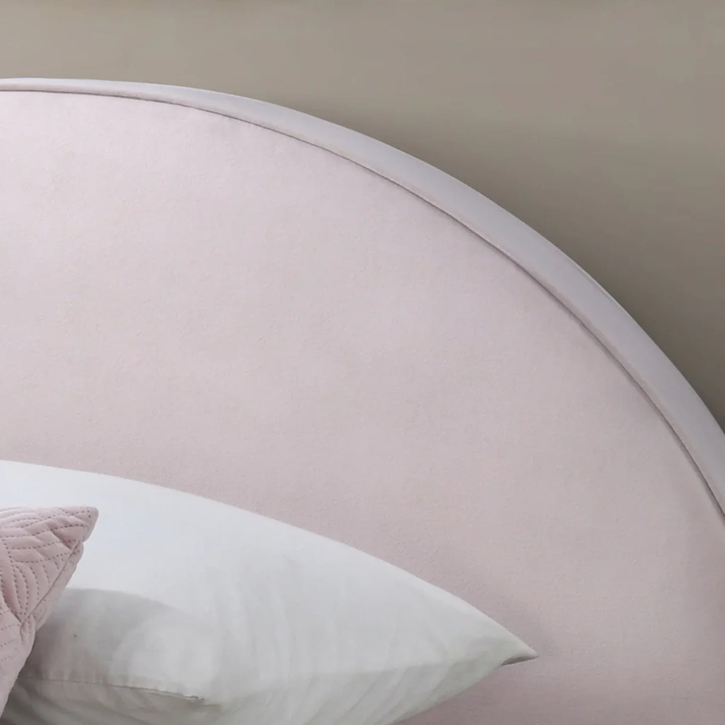 Alix Fabric Arch Headboard Bed Frame Pink