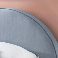 Alix Fabric Arch Headboard Bed Frame Blue