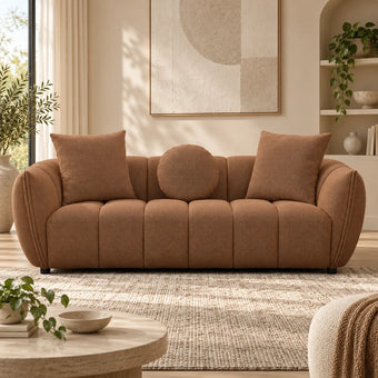 compare product Aria 3 Seater Fabric Sofa